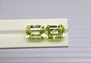 Piedra preciosa de zafiro amarillo cultivada en laboratorio, piedra de zafiro de forma Rectangular, gemas de corte esmeralda de 10x8mm - 20x15mm - Product Image 2