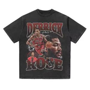 Camisetas de algodón 100% de manga corta informales para hombre superventas, diseños personalizados de lavado ácido transpirable y secado rápido para adultos - Product Image 4