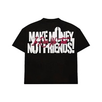 T-shirt graphique surdimensionné personnalisé 100% coton lourd écologique séchage rapide effet vintage streetwear homme femme unisexe