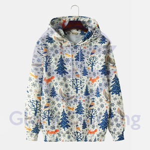 Sudaderas con capucha de sublimación hechas a medida de alta calidad para hombres, Sudadera con capucha gruesa térmica, Sudadera con capucha para hombres de moda juvenil - Product Image 1