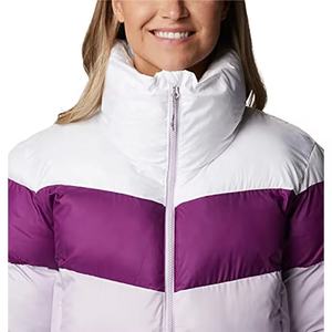 Veste matelassée imprimée personnalisée pour femmes avec fermeture à glissière avant à col montant et manches longues tendance de haute qualité imperméable - Product Image 3