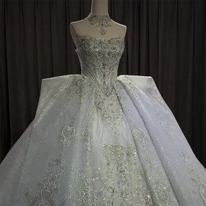 Robe <span class=keywords><strong>de</strong></span> mariée scintillante Jancember OY022, robe <span class=keywords><strong>de</strong></span> mariée luxueuse à paillettes, col haut, robe <span class=keywords><strong>de</strong></span> bal, Vestido <span class=keywords><strong>De</strong></span> Novia, mariage royal - Product Image 1