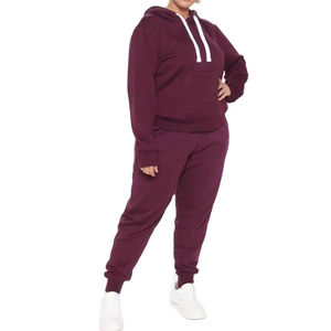 Ensemble de survêtement à capuche de haute qualité pour femmes nouveau style personnalisé en gros manches complètes pour la course à pied sport cordon de serrage solide - Product Image 6