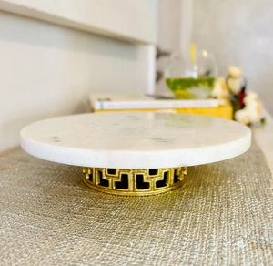 Alto su esigente supporto per torta in marmo <span class=keywords><strong>pasticceria</strong></span> e piatto per Cupcake Design supporto per torta in <span class=keywords><strong>pietra</strong></span> bianca - Product Image 3