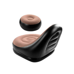 Fauteuil gonflable Myrva avec repose-pieds, mobilier de camping extérieur, design minimaliste moderne, matériau en tissu - Product Image 6