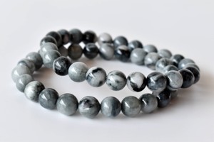 Pulsera de Cristal Ojo de Gato Natural de 8mm, Piedra Semipreciosa para Meditación - Product Image 2