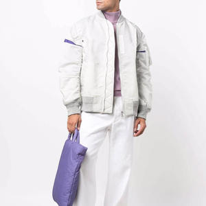 Veste bomber en toile décontractée et sportive grande taille, service OEM, veste d'hiver pour homme de haute qualité pour la vente en ligne - Product Image 5