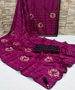 Art Soie Jacquard Saree avec Blouse Femmes Porter Dames Fête Festival Usage Quotidien Doux Coton Soie Sari En Gros Prix ApparelGarment - Product Image 5