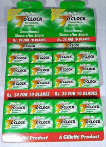 Lames de rasoir Gillette 7 O'Clock de haute qualité pour hommes, conçues pour un rasage précis et un contrôle de la tranchance longue durée - Product Image 6