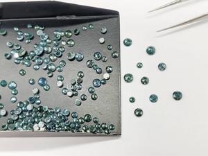 Cabochons en pierre taillée rose bleue perles en vrac 3MM à facettes de qualité supérieure pour la fabrication de bijoux perles de pierre pendentif étincelant (Lustre LD - Product Image 4