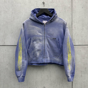 Sudadera con capucha de tela de punto para hombre, chándal informal transpirable con logotipo personalizado OEM, ropa deportiva de dos piezas - Product Image 3