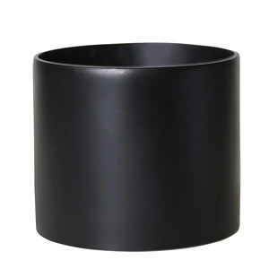 Exportateurs directs faits à la main noir forme ronde jardin décoration de la maison pots de fleurs et jardinières prêts à l'emploi - Product Image 1