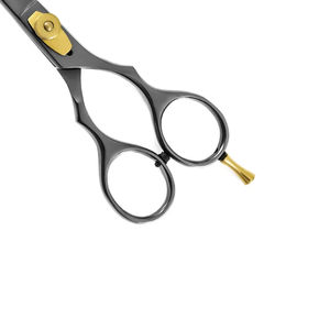 Tijeras profesionales de corte de pelo personalizadas de 6 pulgadas, salones, punta de hoja afilada de acero inoxidable, tijeras de belleza, mango recubierto de Color - Product Image 5