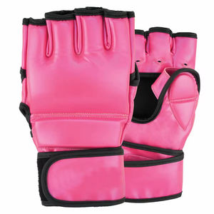 Guantes de lucha de MMA de cuero PU con logotipo personalizado con característica impermeable Guantes de MMA de nueva forma propia en color personalizado para uso en exteriores - Product Image 1