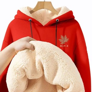 Sweat-shirts à capuche en polaire unisexe, couleur unie, poche, sport, fitness, écologiques, hiver, automne, tendance, décontractés - Product Image 3