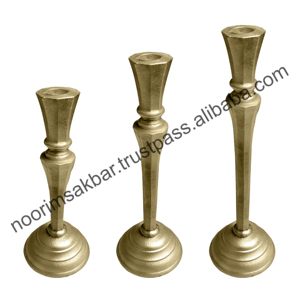 เชิงเทียนอลูมิเนียมทำมือสุดหรู ปี 2026 ดีไซน์คลาสสิก พร้อมการชุบนิกเกิลแบบหยาบ EPL พิมพ์ลายตามสั่ง สำหรับตกแต่งบ้านในเทศกาลคริสต์มาส - Product Image 2