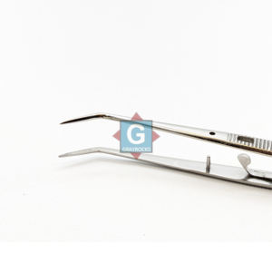 Pinzas dentales de algodón universitario con punta de alicate curvada e instrumentos dentales de bloqueo - Product Image 2