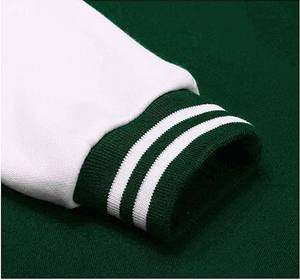 Vestes d'université de bombardier de baseball d'hiver en polaire de style cool personnalisé pour hommes veste décontractée pour homme avec lettres vente en ligne - Product Image 4