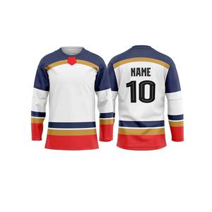 Venta al por Mayor de Camisetas de Hockey sobre Hielo Transpirables con Logotipo Personalizado, 100% Poliéster, Hechas en Pakistán - Product Image 2