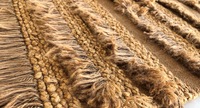 Die modernen hand geknüpften Jute-Teppichs ets von Direct Factory in Innenräumen Flach gewebe mit mehreren strukturierten Streifen Teppichen und Sets