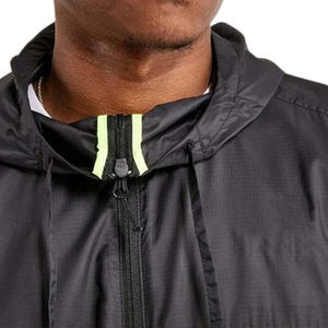 2024 nouveauté haute qualité longue fermeture éclair Streetwear coupe-vent veste légère OEM conception avec col montant coupe-vent - Product Image 3