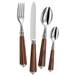 Vente chaude Designer Fournisseurs Indiens Argent Poli Couverts En Acier Inoxydable De La Plus Haute Qualité Avec Poignée En Résine Ensemble De Couverts - Product Image 3