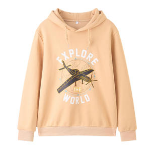 เสื้อฮู้ดดี้ทรงใหญ่พิเศษ สกรีนโลโก้ได้ตามต้องการ สำหรับผู้ชาย ผ้าหนานุ่ม คุณภาพสูง แบบสวมหัว ไม่มีลาย - Product Image 5