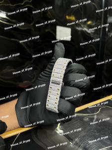 Reloj de Pulsera para Hombre con Diamantes Moissanite, Esfera Cuadrada Romana, Acero Inoxidable, Movimiento Automático - Product Image 2