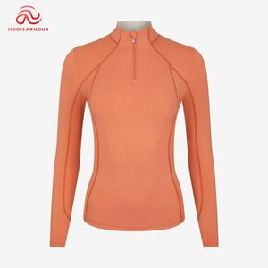 Ladies Custom OEM Printed <b>Long</b> <b>Sleeve</b> Breathable Polyester/Nylon Competition Equestrian Show Shirt Customizable Tops - Product Image 1