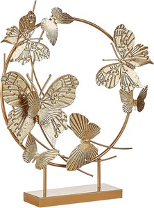 Élégant papillon forme ronde Table décor Accent belle pièce maîtresse décorative pour la maison intérieur bureau cadeau affichage Base en bois - Product Image 5