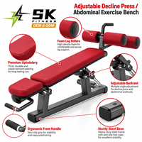 Banc de musculation inclinable SK-L26 pour la maison, la salle de sport, les clubs de fitness et les hôtels – Idéal pour les exercices de presse inclinée et les sit-ups