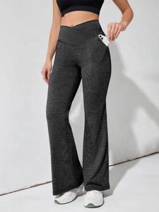 Mallas de yoga sin costuras de LICRA para mujer, pantalones de yoga personalizados, leggings sin costuras de contorno - Product Image 6