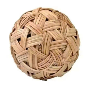 Encantadora Bola de ratán hecha a mano para vacaciones creada a partir de material natural, diseño de bola de ratán, Bola de ratán decorativa - Product Image 2
