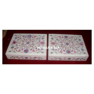 Nouvelle conception meilleure qualité incrustation de nacre boîtes à bijoux de forme rectangulaire pour la décoration de la maison et les affaires à des fins douées - Product Image 1