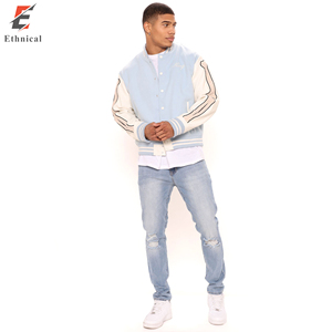 Veste universitaire décontractée unisexe, en coton et polyester, col montant, design personnalisé, veste d'hiver fine, veste de sport - Disponible pour - Product Image 3