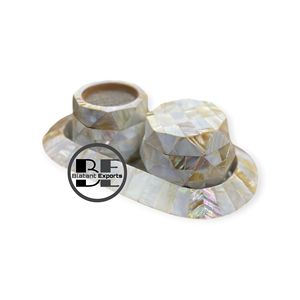 Mejor venta Eid Kuwait especial madre de perla incrustaciones Bakhoor quemador conjunto regalos especiales con estilo tradicional árabe para el hogar - Product Image 3