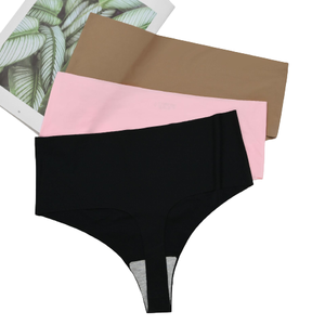 Slip <span class=keywords><strong>Donna</strong></span> Senza Cuciture all'Ingrosso, Perizoma Invisibile in Seta Ghiaccio, Intimo Sexy Taglio Laser per Yoga - Product Image 1