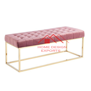 Tabouret de siège en tissu ottoman/Dernier modèle de tabouret ottoman en similicuir pour la maison/Tabouret de mobilier moderne ottoman - Product Image 6