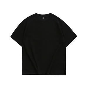 Venta al por mayor 270gsm hombres camisetas Unisex en blanco de gran tamaño de algodón de peso pesado Camiseta 100% algodón sólido para los hombres - Product Image 2