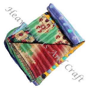Colcha Kantha Gudari, Colcha Kantha Gudari, Venta al por Mayor, Proveedor de Oro, GD2082, Colcha Kantha Hecha a Mano, Algodón Estampado Indio - Product Image 1