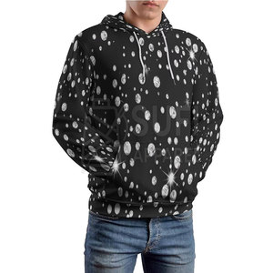 Sudadera con Capucha de Invierno para Adultos, 100% Algodón, Lisa, con Pedrería, Transpirable, Manga Larga, Alta Calidad - Product Image 3