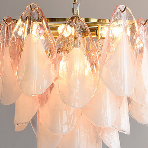 SIMIGイタリアンデザイナー高級装飾照明モダン吹きガラスシャンデリアリビングルームホテルルームミドルアイアンペンダント - Product Image 3