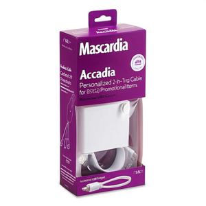 Cavo di Ricarica Personalizzato 2-in-1 Accadia per Dispositivi USB, Ideale per Articoli Promozionali - Product Image 2