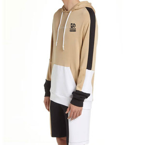 เสื้อฮู้ดดี้ผู้ชายแบบสั้น ชุดเซ็ต ดีไซน์โดดเด่น ผ้าฝ้ายระบายอากาศได้ดี สีสันและโลโก้สั่งทำได้ คุณภาพพรีเมียม สไตล์ล่าสุด สำหรับฤดูใบไม้ร่วง - Product Image 2