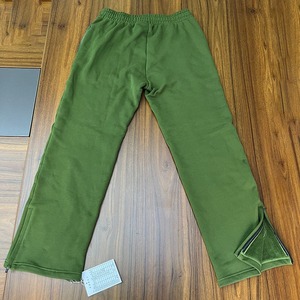 Pantalon évasé personnalisé en coton pour hommes, pantalon de survêtement évasé avec broderie d'appliques - Product Image 2