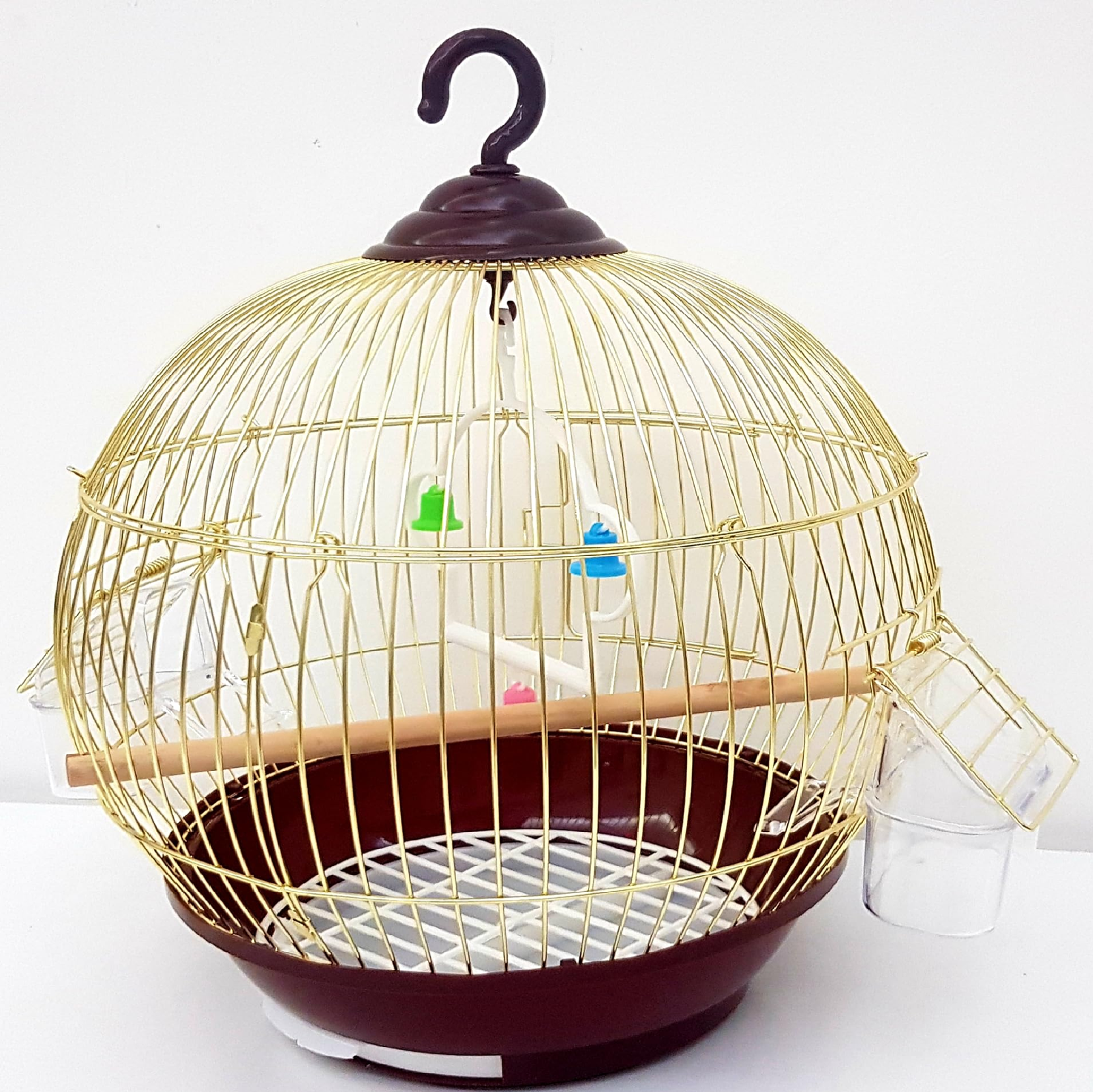 birds cage with plants