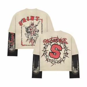 Nouveau logo personnalisé imprimé 100% coton Prix de gros Sérigraphie surdimensionnée Personnaliser T-shirt personnalisé pour hommes lourds - Product Image 5