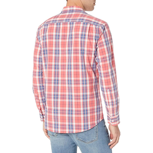 Chemises en flanelle de coton pour hommes en gros, manches longues, à carreaux, décontractées, boutonnées, coupe classique, tissu doux pour un usage quotidien - Product Image 3