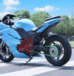 มอเตอร์ไซค์แข่งซูเปอร์พาวเวอร์ 200 มม. 96 โวลต์ 150 แอมป์ชั่วโมง มอเตอร์ไซค์ไฟฟ้าความเร็วสูงพร้อมระบบควบคุมระบายความร้อนด้วยน้ำ ความเร็ว 200 กม./ชม.+ - Product Image 4