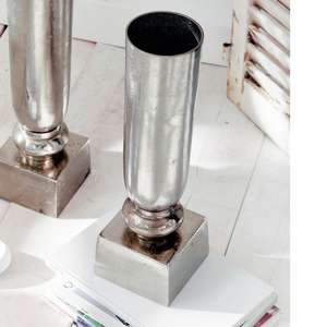 Florero de Metal para Decoraciones de Eventos de Boda Centro de Mesa Soporte de Flores Jarrón de Trompeta de Metal Chapado en Plata - Product Image 3